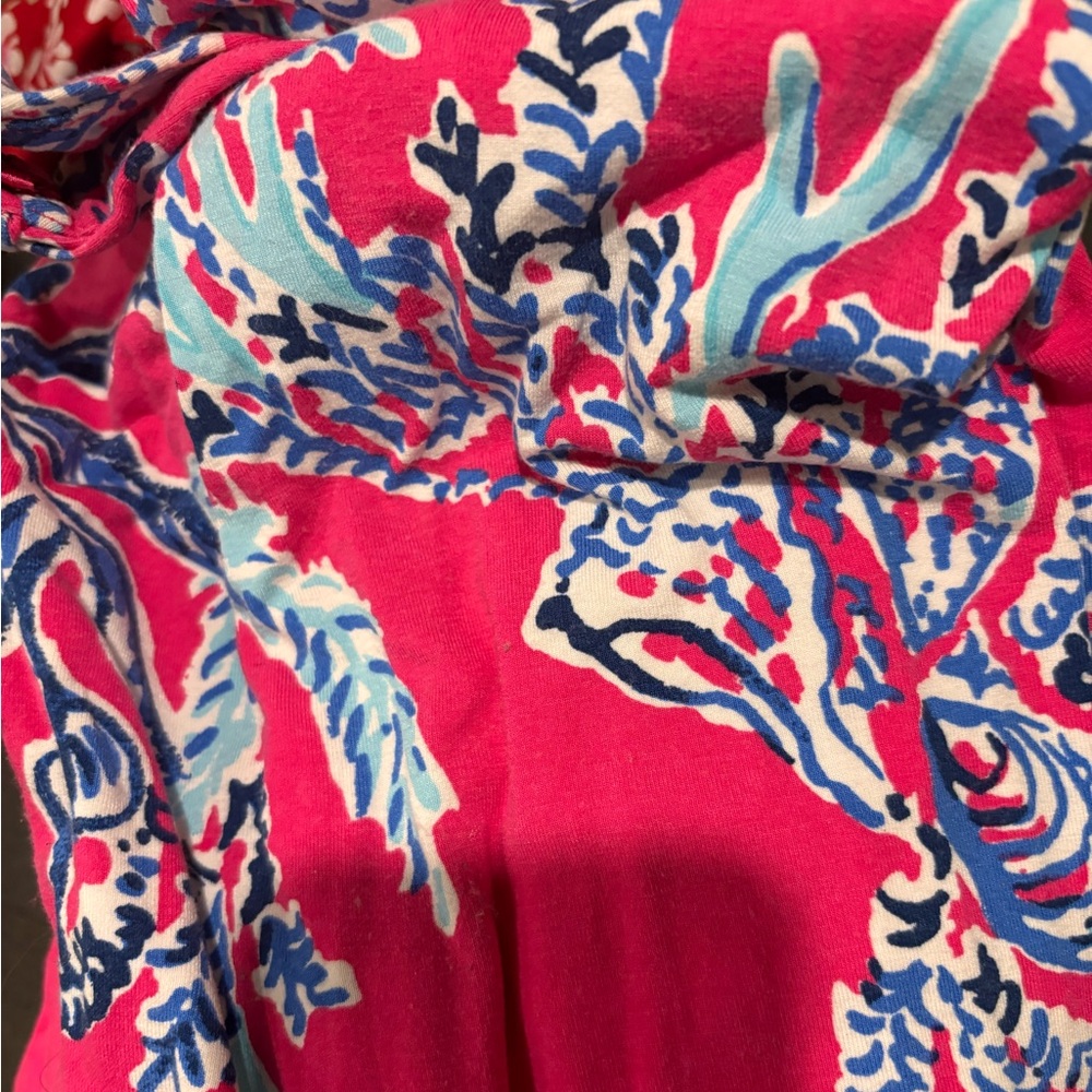 LILLY PULITZER - Sloane Coral Maxi Dress in Capri Pink Samba XS Used - Picture 2 of 3